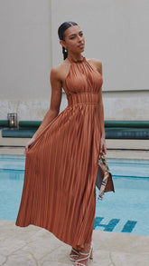 Frances Maxi Dress - Rust